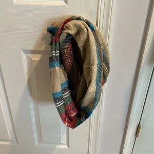 PLAID INFINITY SCARF